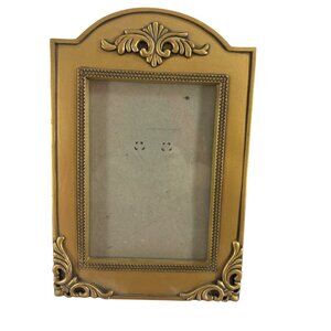Vintage Ornate Gold Tone Picture Frame 4x6 Baroque Style Decorative Tabletop